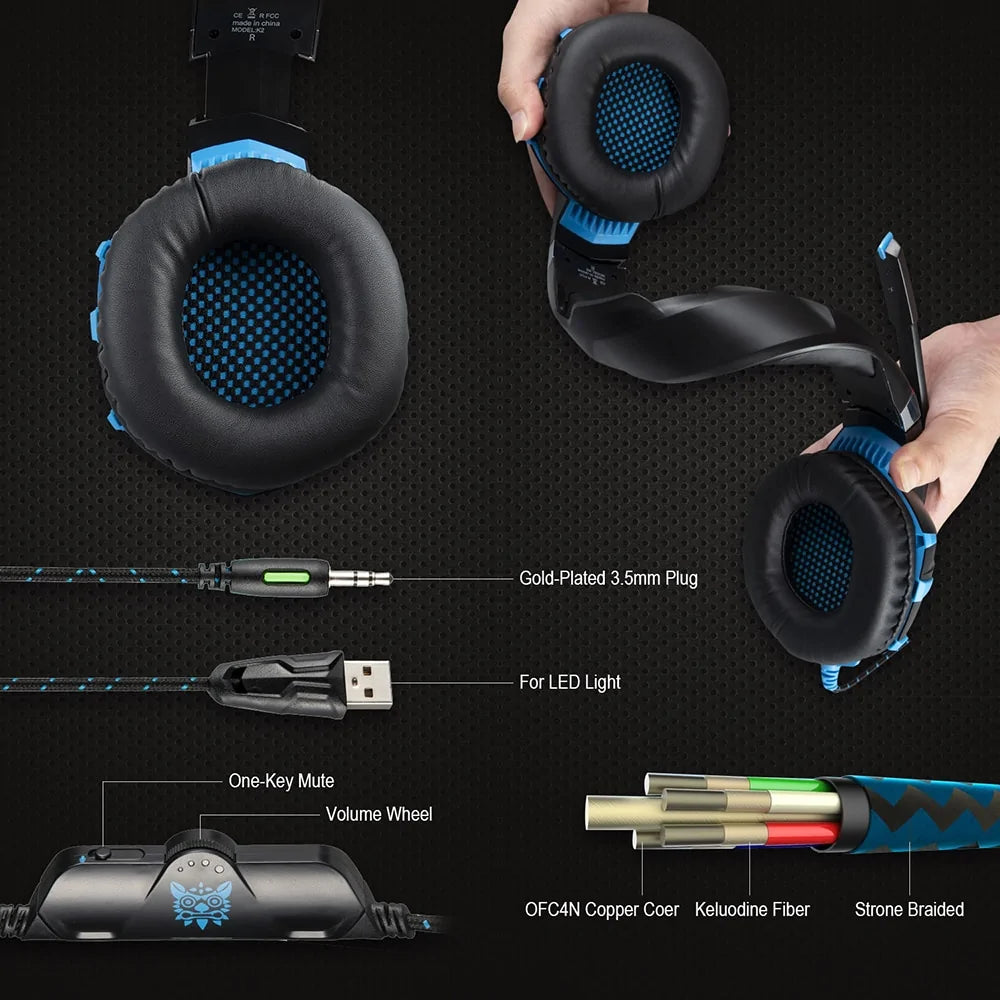 Auriculares (Cascos) Gaming con Micrófono